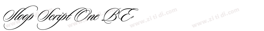 Sloop Script One BE字体转换 Sloop Script One BE字体转换